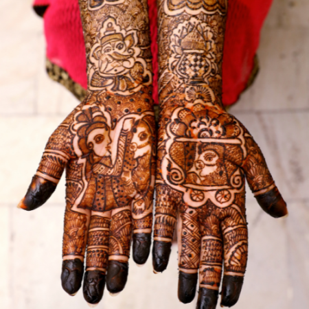 Henna half hand (Heavy) - Vicky